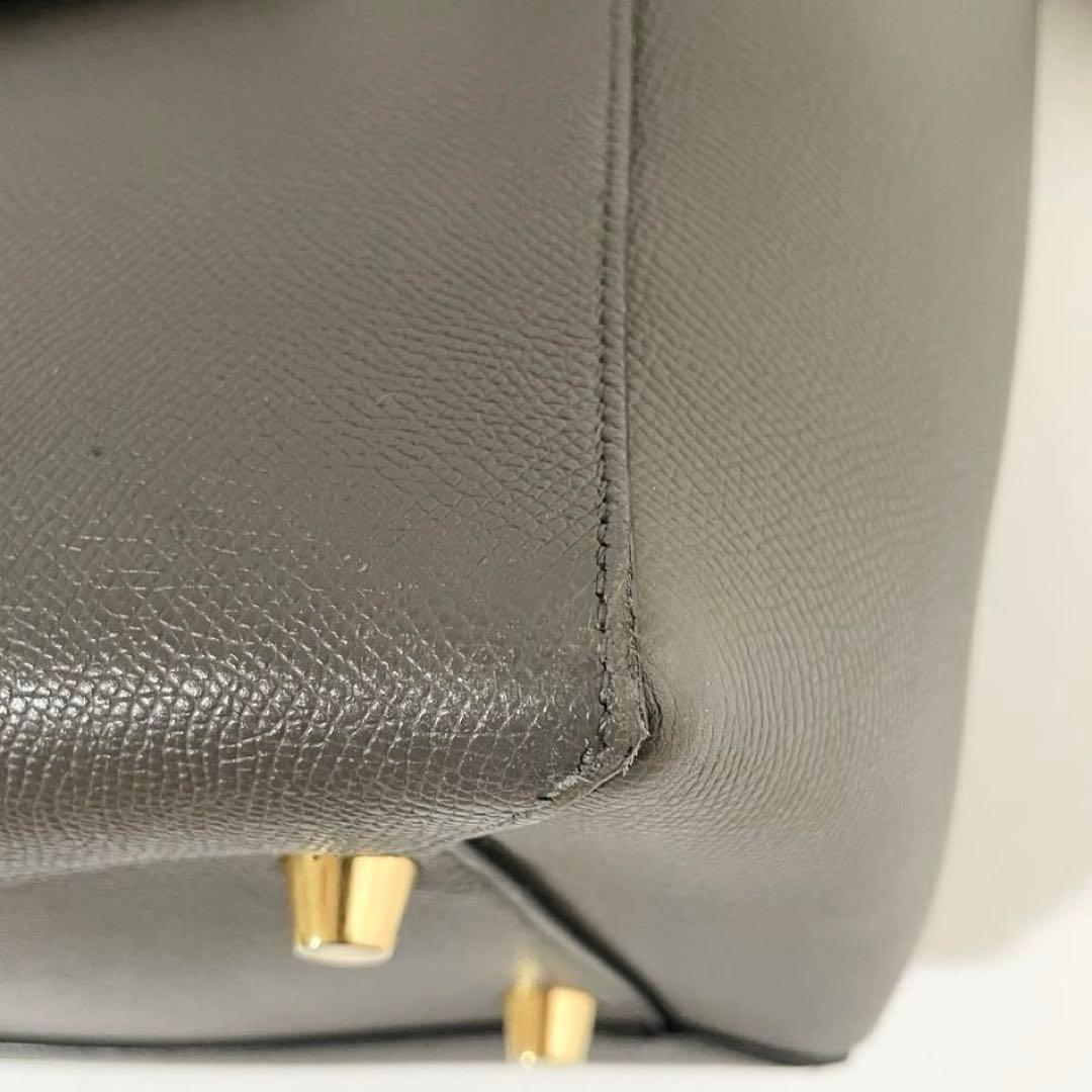 【美品】CELINE セリーヌ 2way ベルトバッグ ハンドバッグ グレー