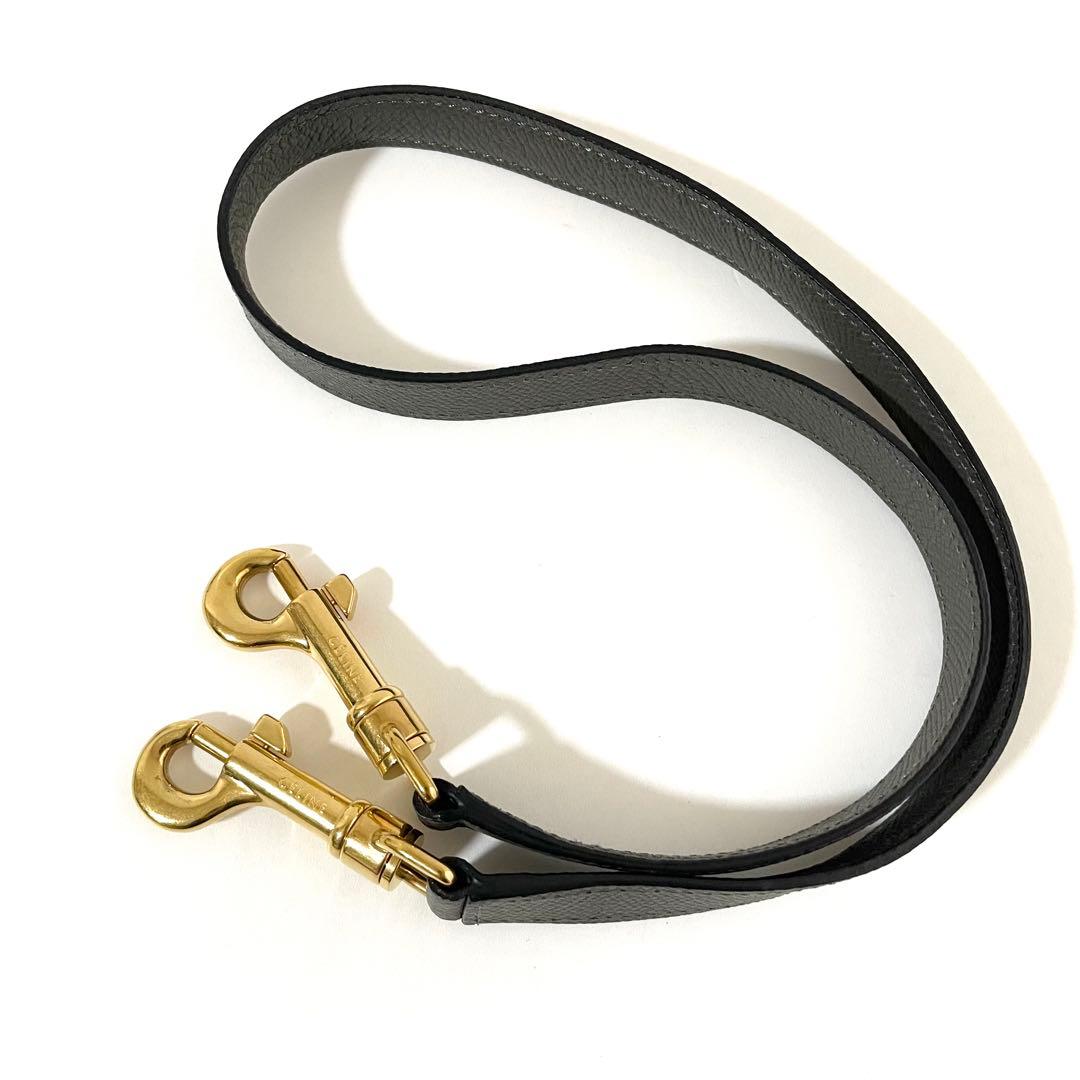 【美品】CELINE セリーヌ 2way ベルトバッグ ハンドバッグ グレー