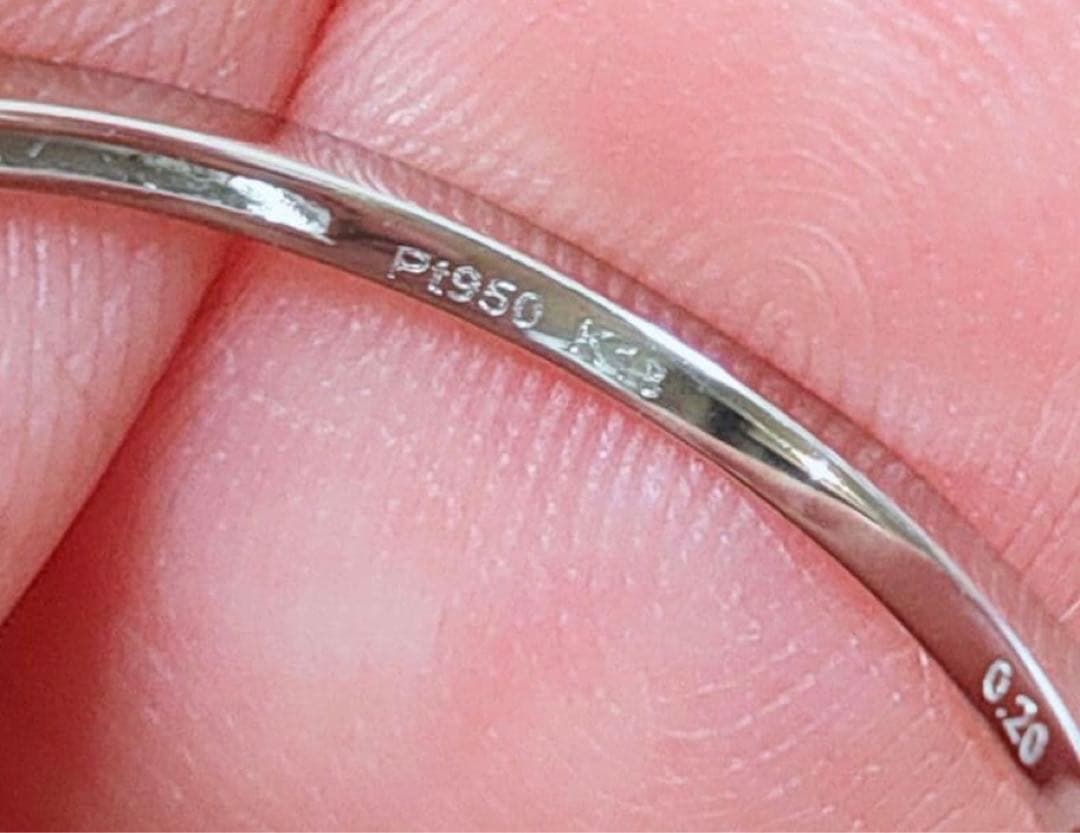 k18イエローゴールド、プラチナ950のデザインリング