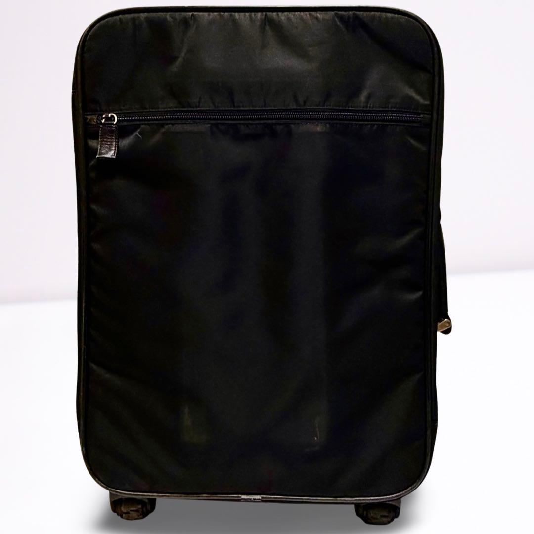 正規品】プラダ PRADA キャリーケース ナイロン 三角ロゴ 黒 南京錠