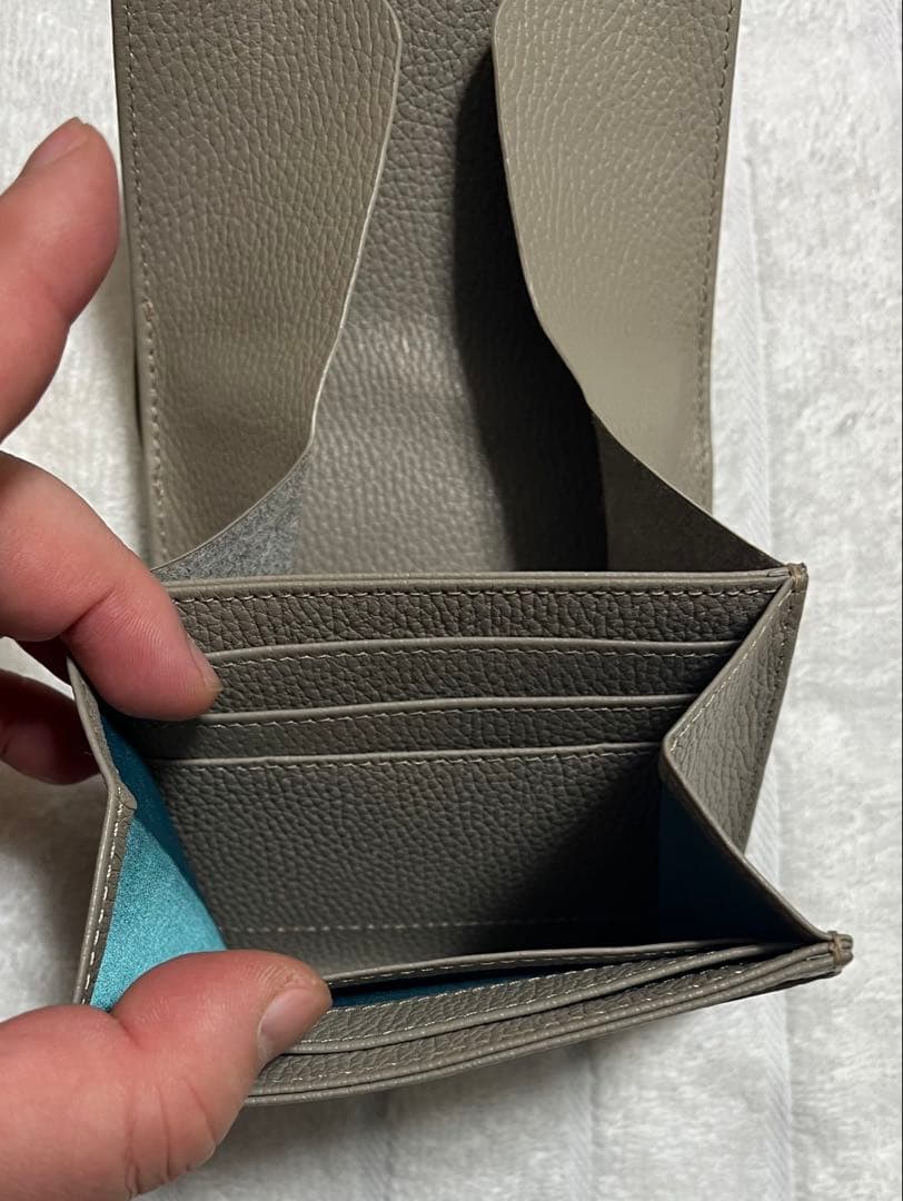 ATAO 財布 二つ折り財布 ロトロ グレージュ