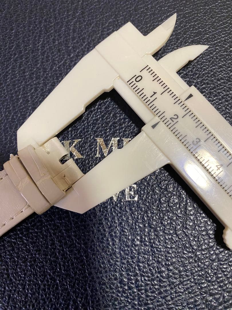 16mm フランクミュラー 純正 ホワイト ストラップ ベルト