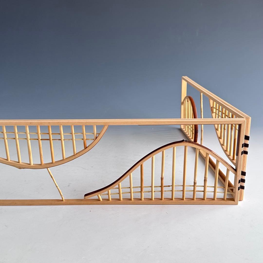 茶道具 煎茶用 結界 竹窓 南部指物師 藪内高達斉 共箱 工芸 煎茶道