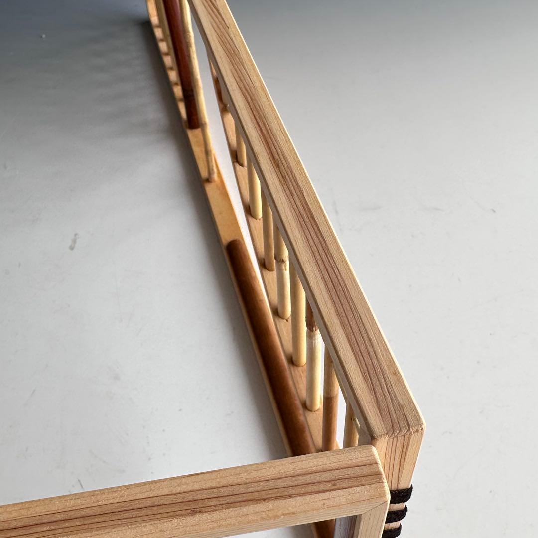 茶道具 煎茶用 結界 竹窓 南部指物師 藪内高達斉 共箱 工芸 煎茶道