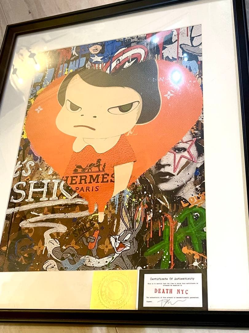 秘蔵初出品！世界限定100点 正規品DEATH NYC ポップアート エルメス