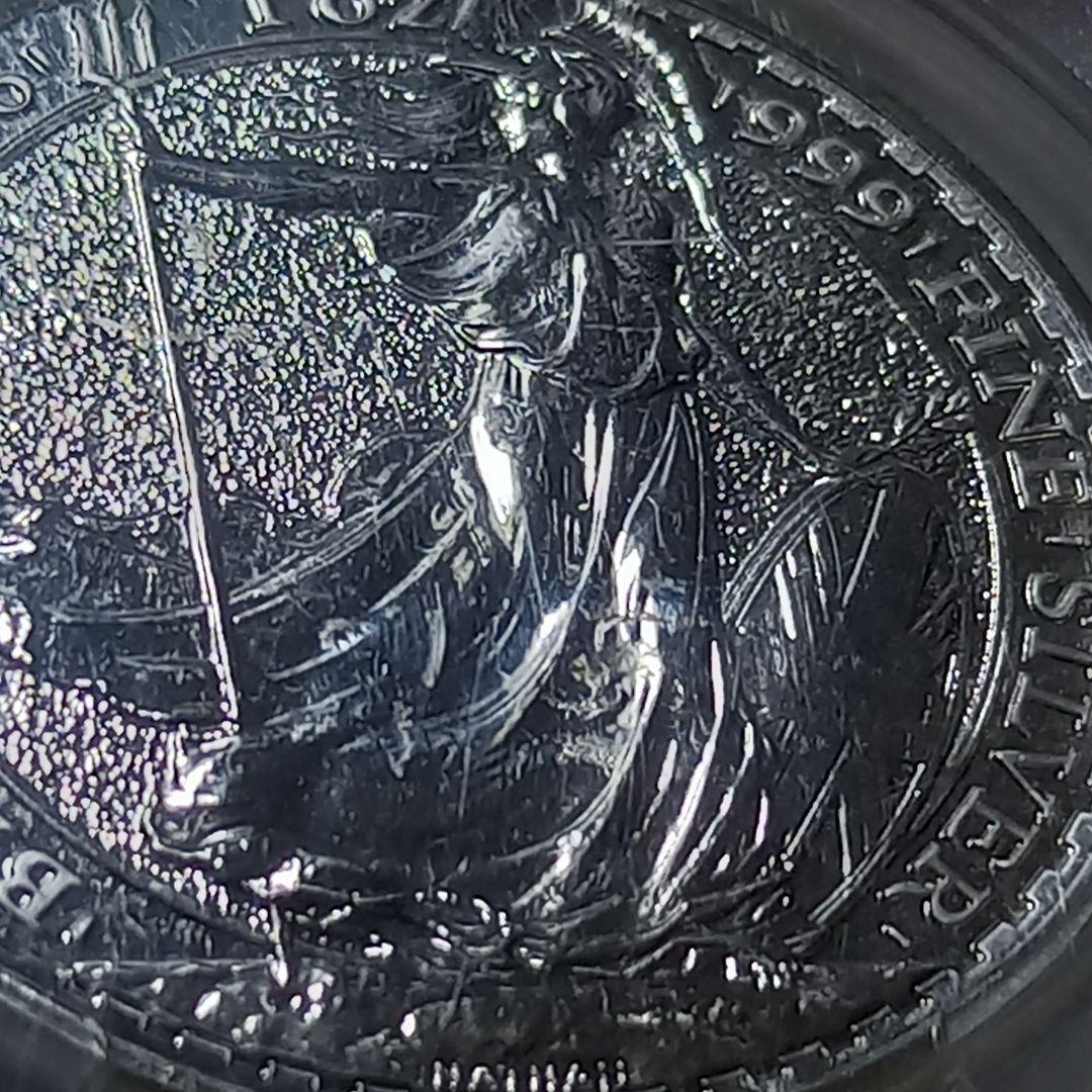 銀貨 2016年 ブリタニア 2ポンドコイン PCGS MS69 最高位 銀貨 2016年