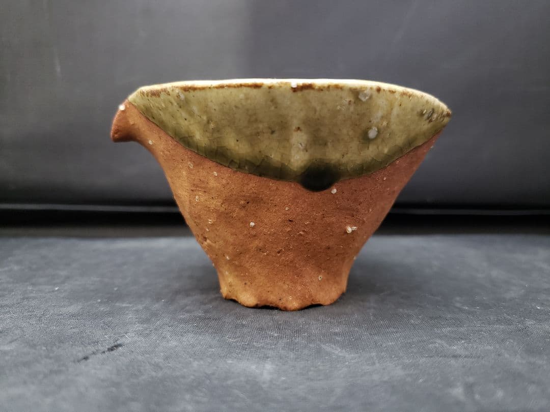 信楽焼 煎茶器 神崎紫峰 手捻り 急須 湯呑み5客 湯冷まし 煎茶道具 作家物