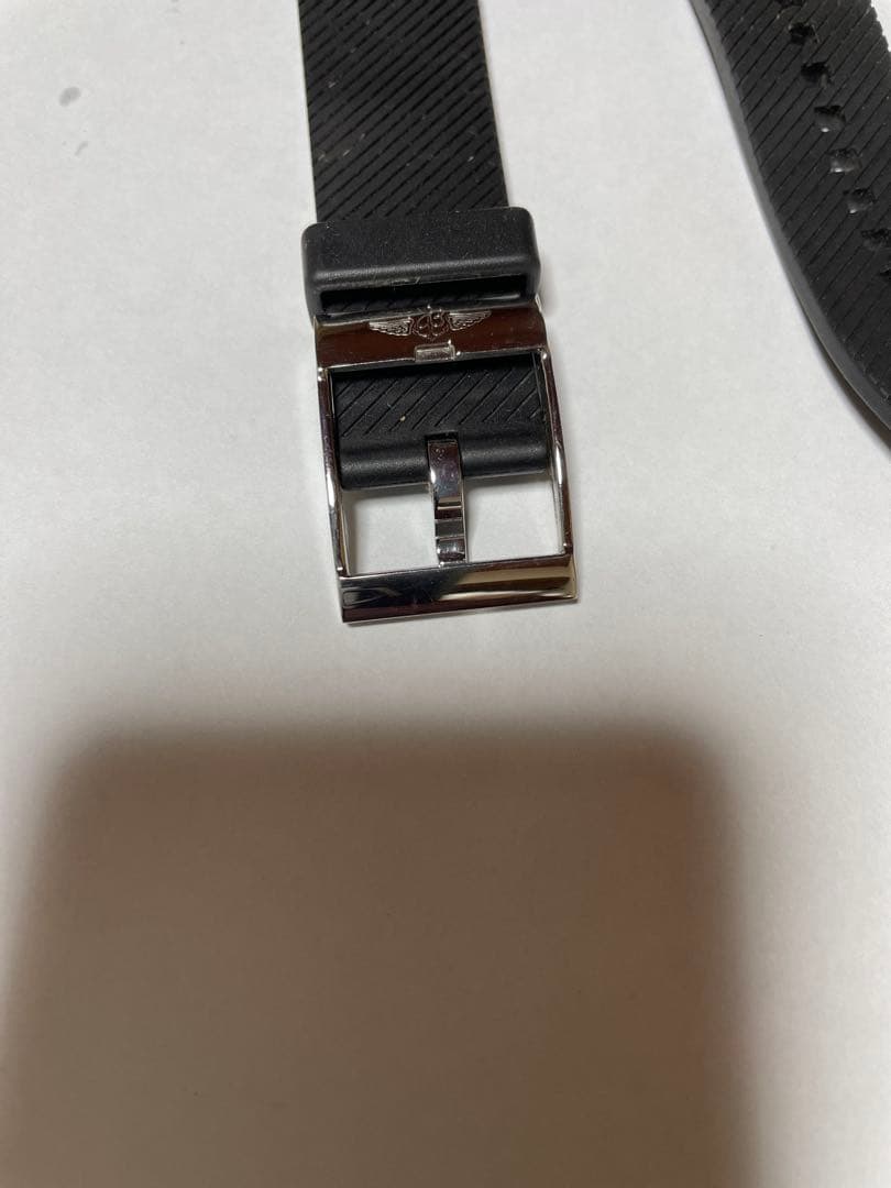 ブライトリング　ラバーベルト（ブラック） 金属バックル　純正品
