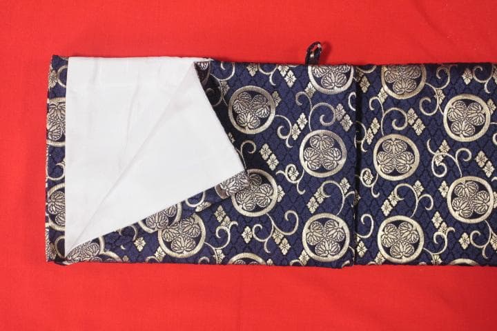 太刀用 葵紋 厚 拵え袋 全長134㎝×21㎝（拵え全長：103㎝～109㎝）