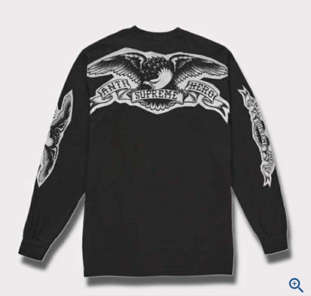 Supreme ブラック ロングスリーブTシャツ M