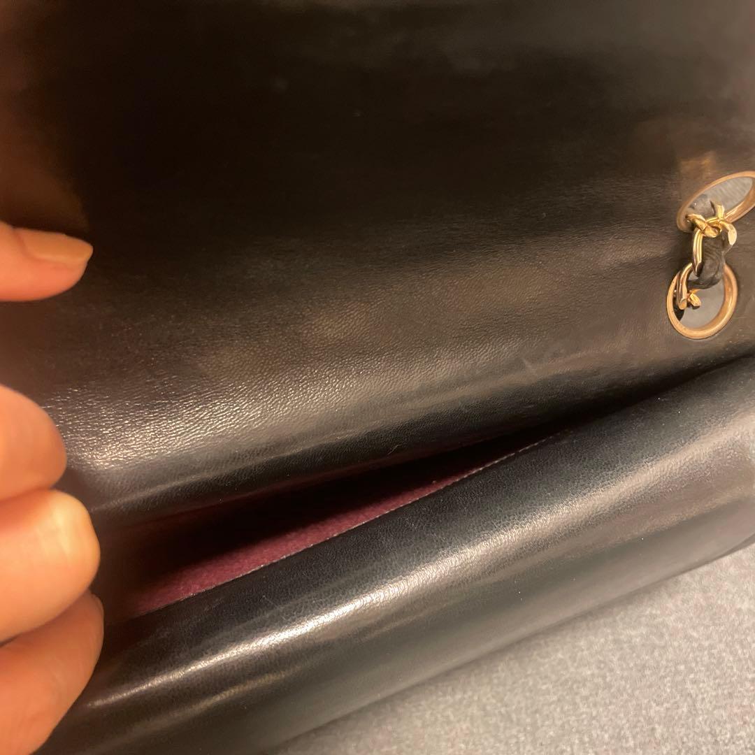 ノベルティ　CHANEL ブラック レザー ショルダーバッグ