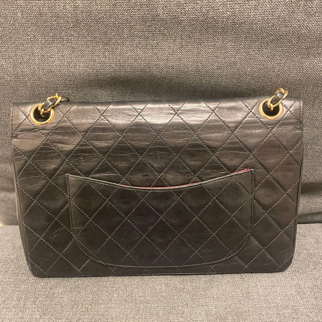 ノベルティ　CHANEL ブラック レザー ショルダーバッグ