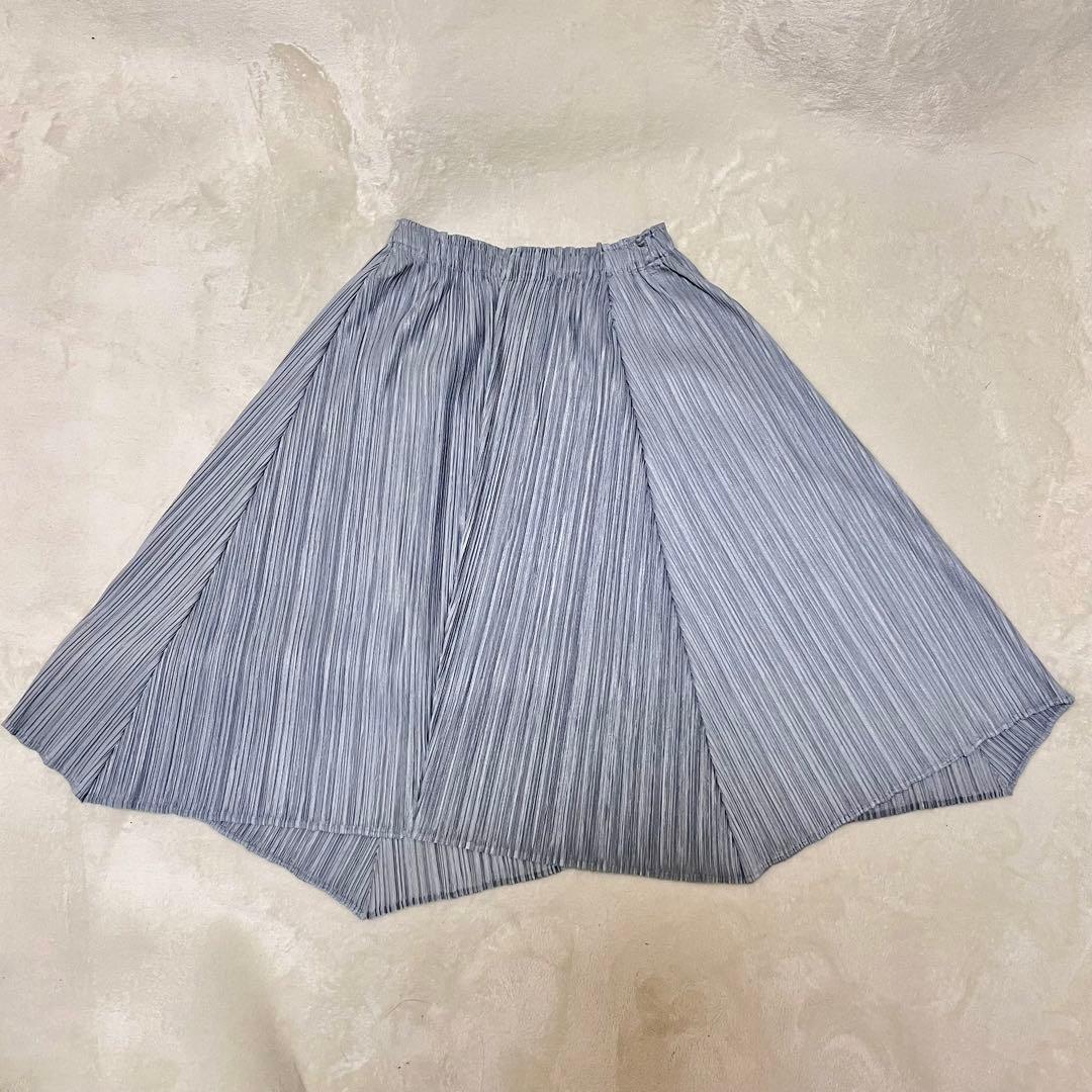 ISSEY MIYAKE イッセイミヤケ プリーツプリーズ シルバー スカート