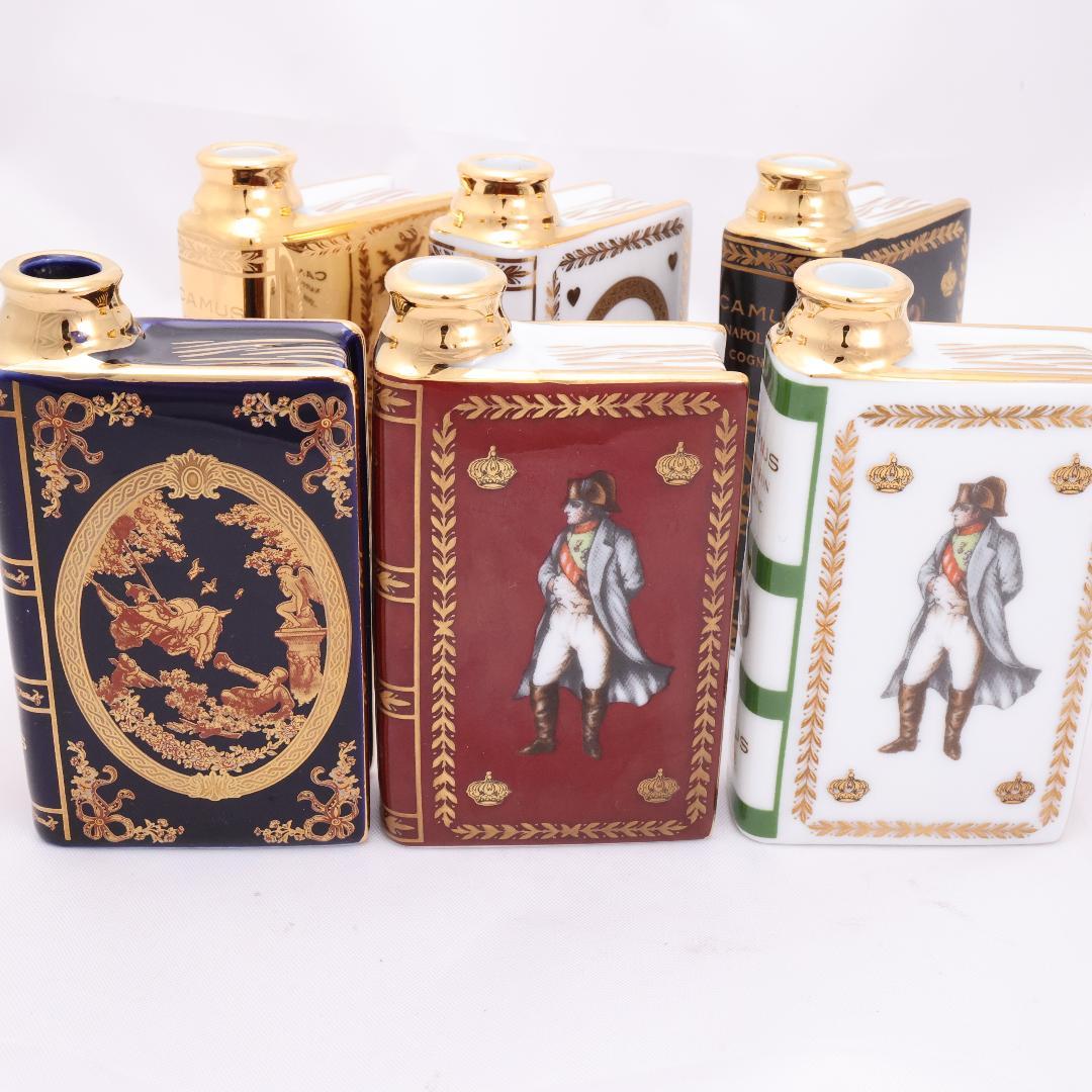 空瓶 CAMUS ナポレオン ブック型ミニボトル ブランデー コニャック 6本