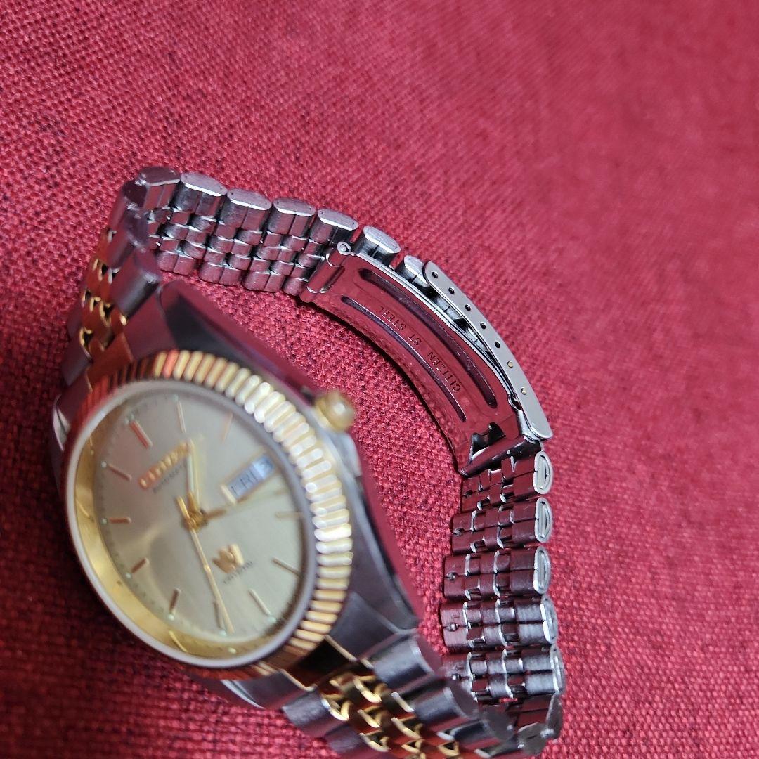 ビンテージCITIZENクリスタルセブン フルーテッドベゼル デイデイト コンビ