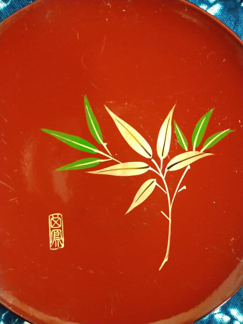 ♧【希少な】超レア50年前のヴィンテージ品♢【金彩】紅赤笹