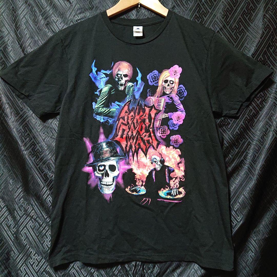 美品 セカイノオワリ 骸骨 スカル プリントTシャツ L /セカオワ
