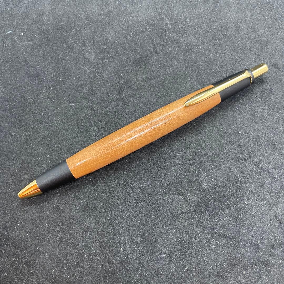 野原工芸似(野原工芸の木箱付き)黒柿シャーペン0.5 美品 キツツキ工房