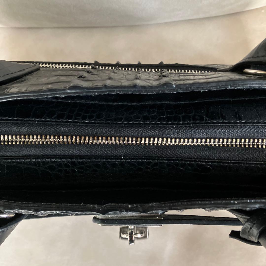 RODAN I A クロコダイルレザー ブラック トートバッグ