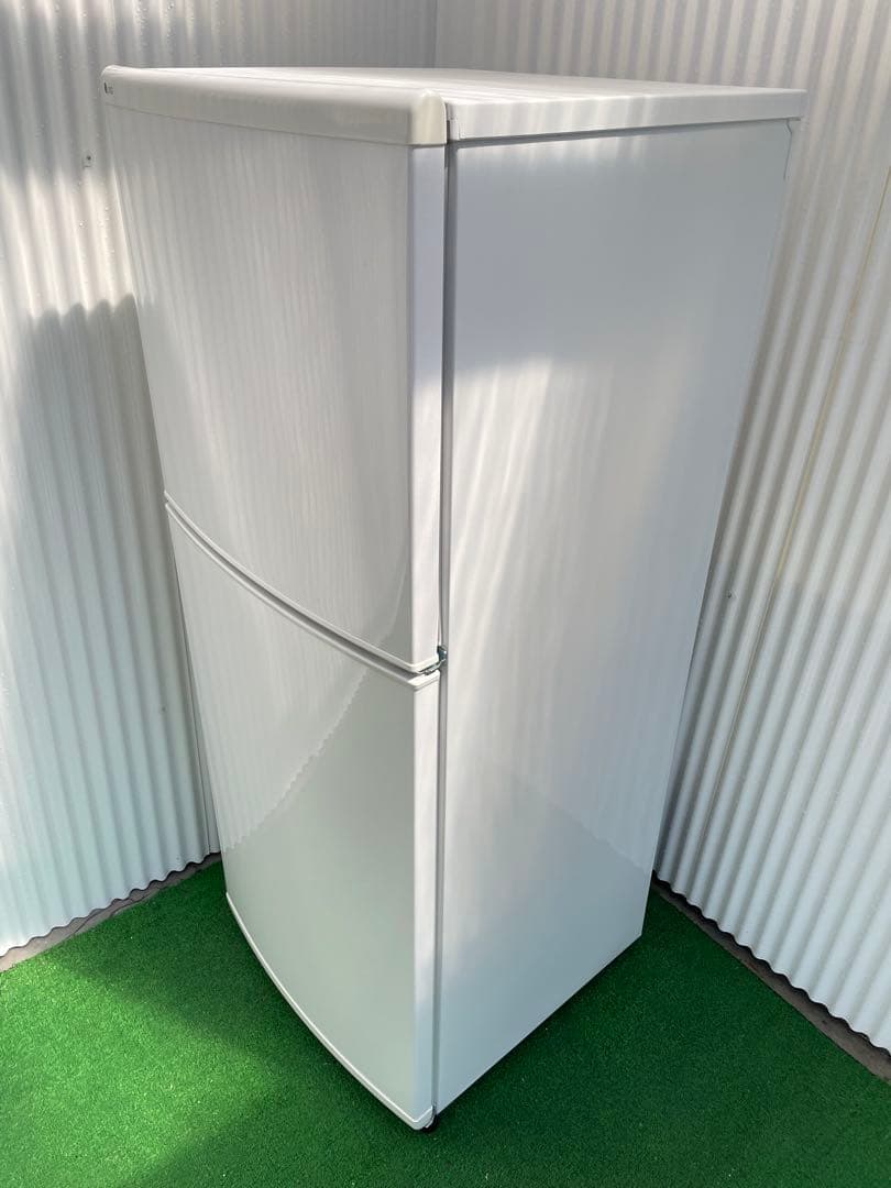 823 ユーイング 140L 2ドア冷蔵庫 ホワイト ファン式 自動霜取り 単身