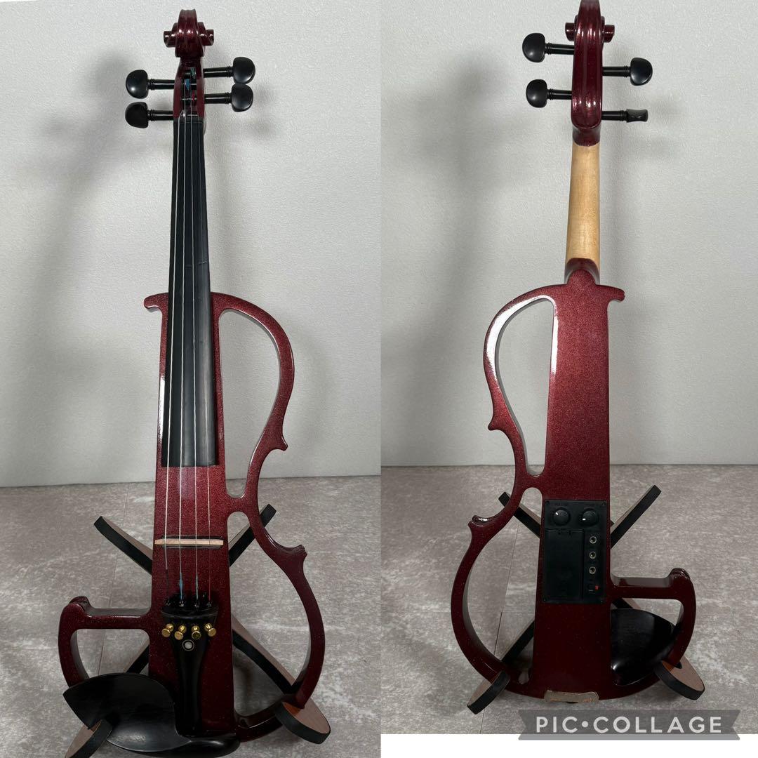 サイレントバイオリン HVPV-30 弓 2本 ケース 付属品付き