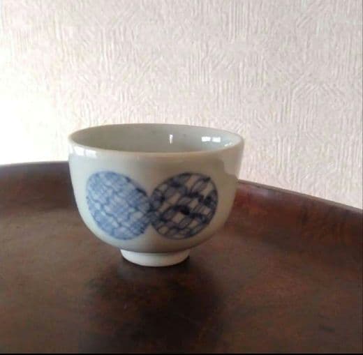 古伊万里染付丸文猪口江戸時代蕎麦猪口