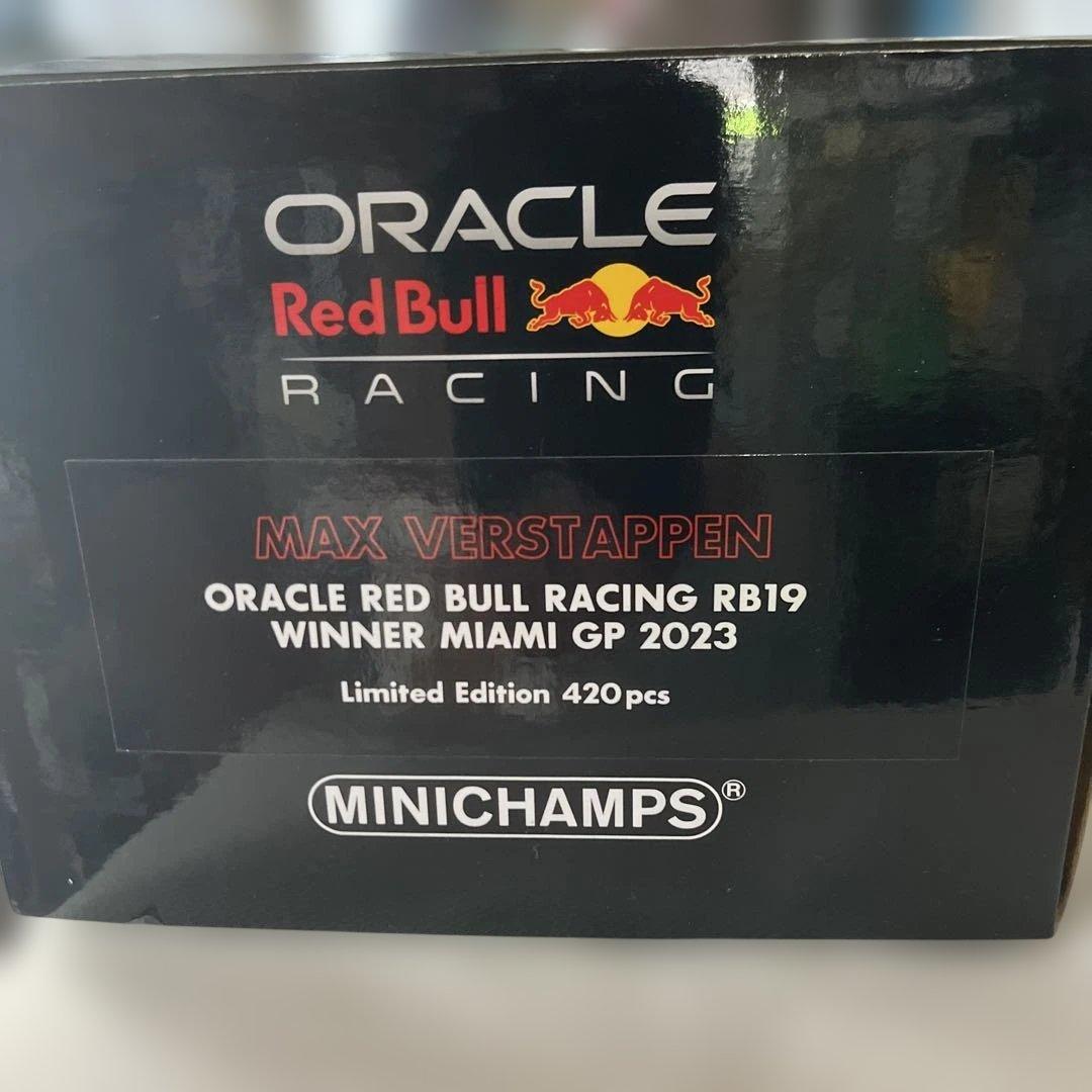 HPミニチャンプス1/18レッドブルF1マックスフェルスタッペンマイアミ