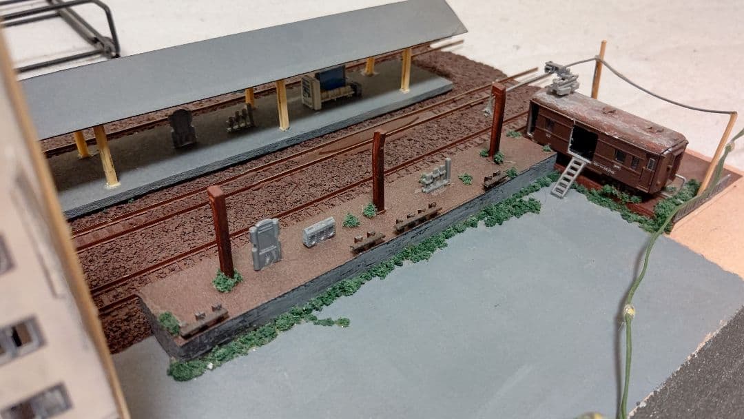 Nゲージ旧室蘭駅風ジオラマ - メルカリ