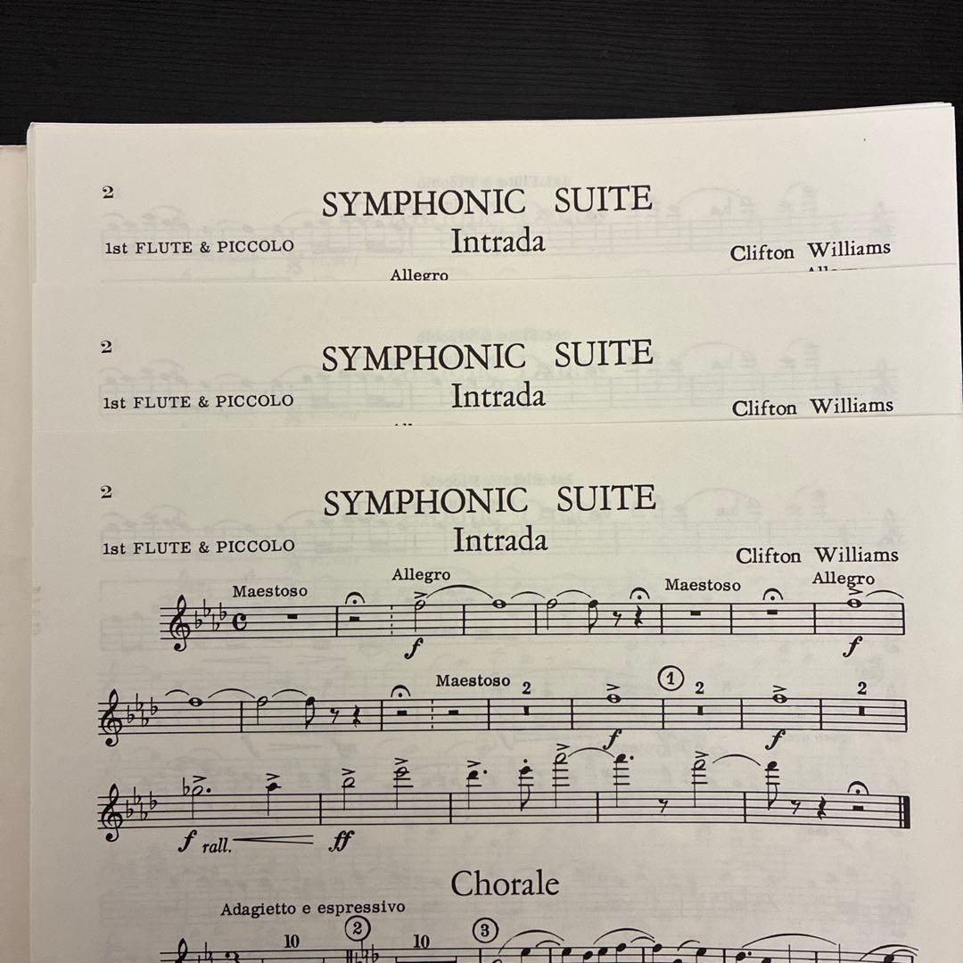 SYMPHONIC SUITE 吹奏楽・楽譜セット（スコア&パート譜）