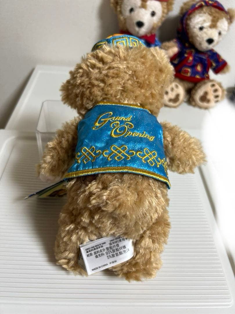 ダッフィーぬいぐるみ（2014年、40周年、ディズニーワールドバラ持ち、上海限定