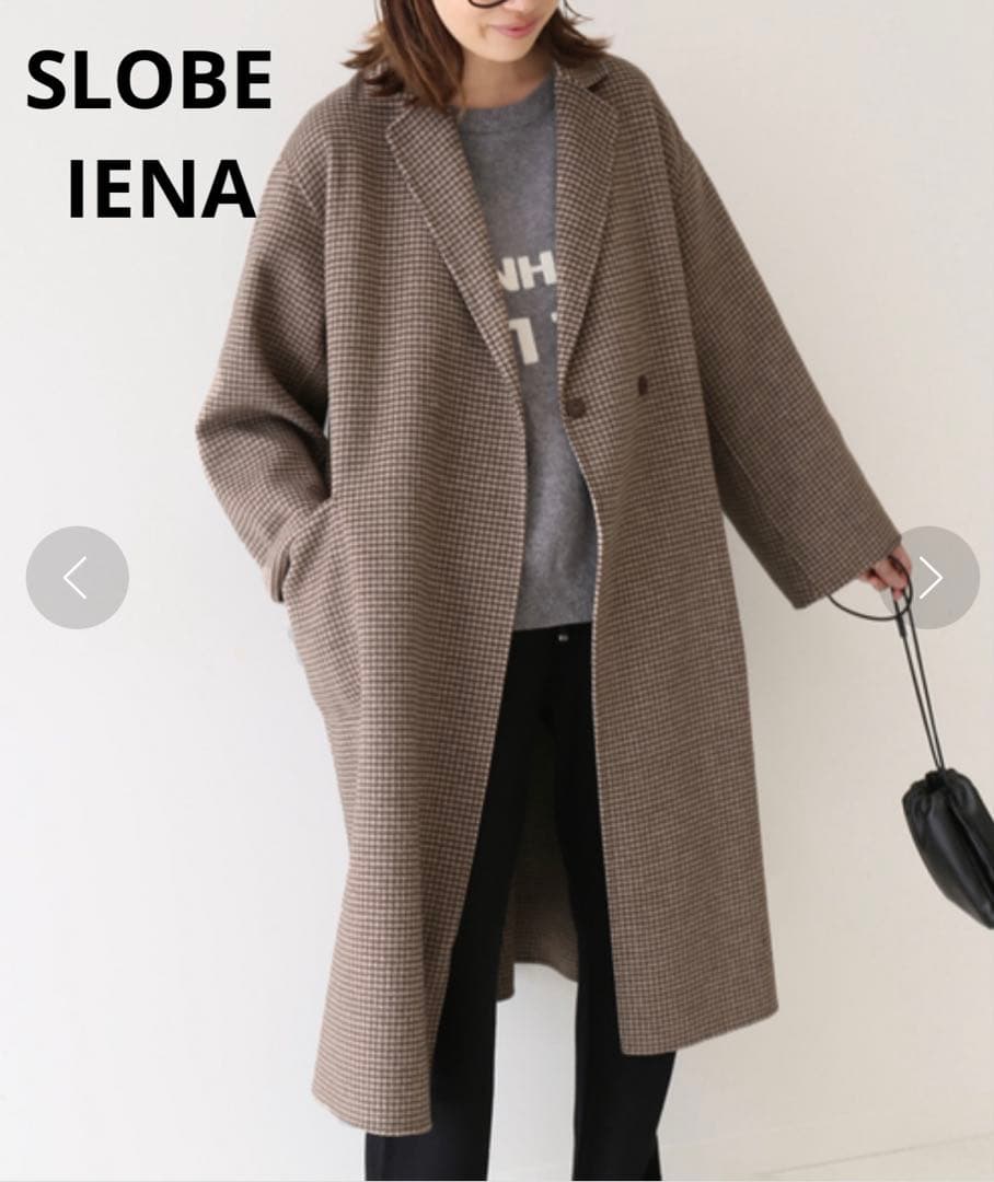 美品】SLOBE IENA HAMILTON ダブルフェイス チェスターコート - メルカリ