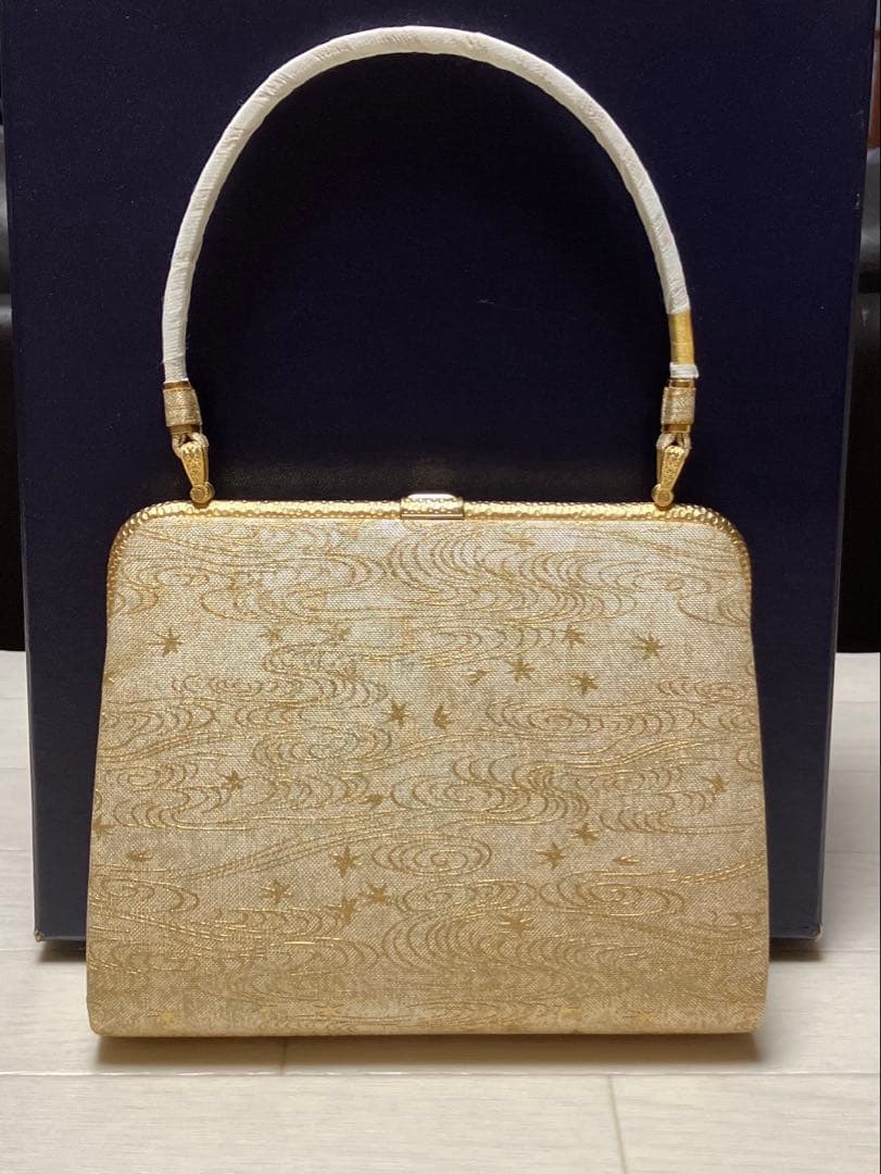 《未使用》キンワシ　草履バッグセット　ゴールド　23.5