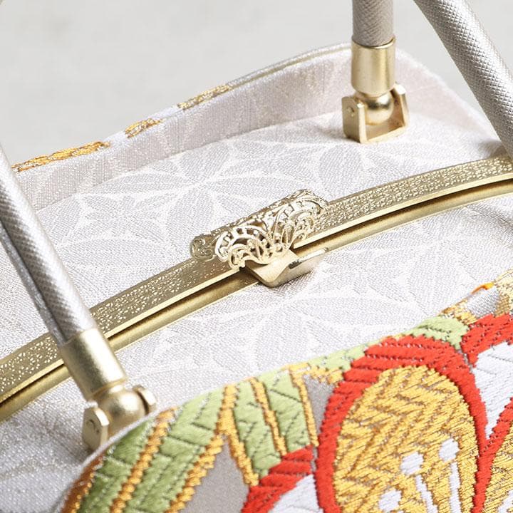 【新品】世美庵 謹製 正絹 西陣織草履バッグセット 24cm 古典柄 03217