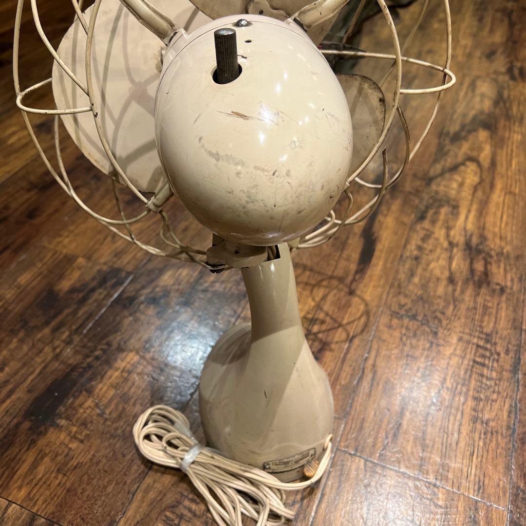 HITACHI レトロ扇風機 クリーム色