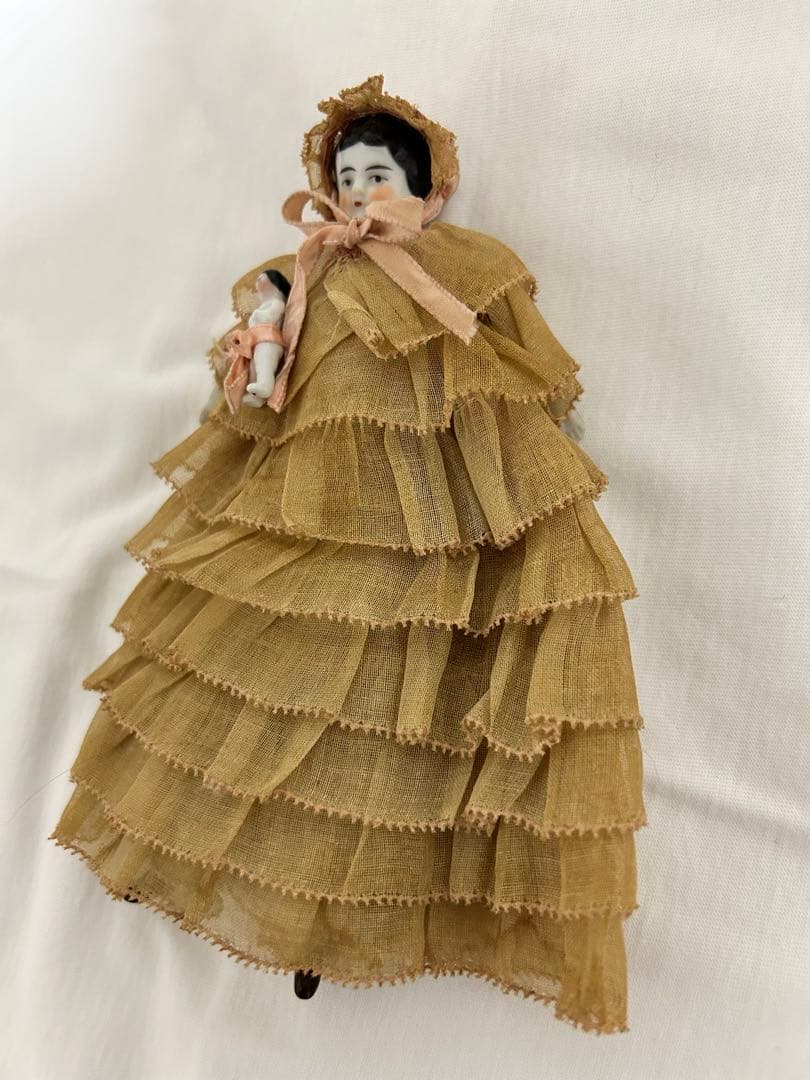 ドイツアンティーク チャイナヘッドドール 15.5cm