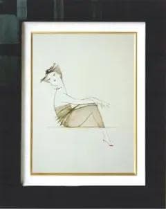 油絵 菅家令子 絵 絵画 インテリア F4-080315 人物 女性像