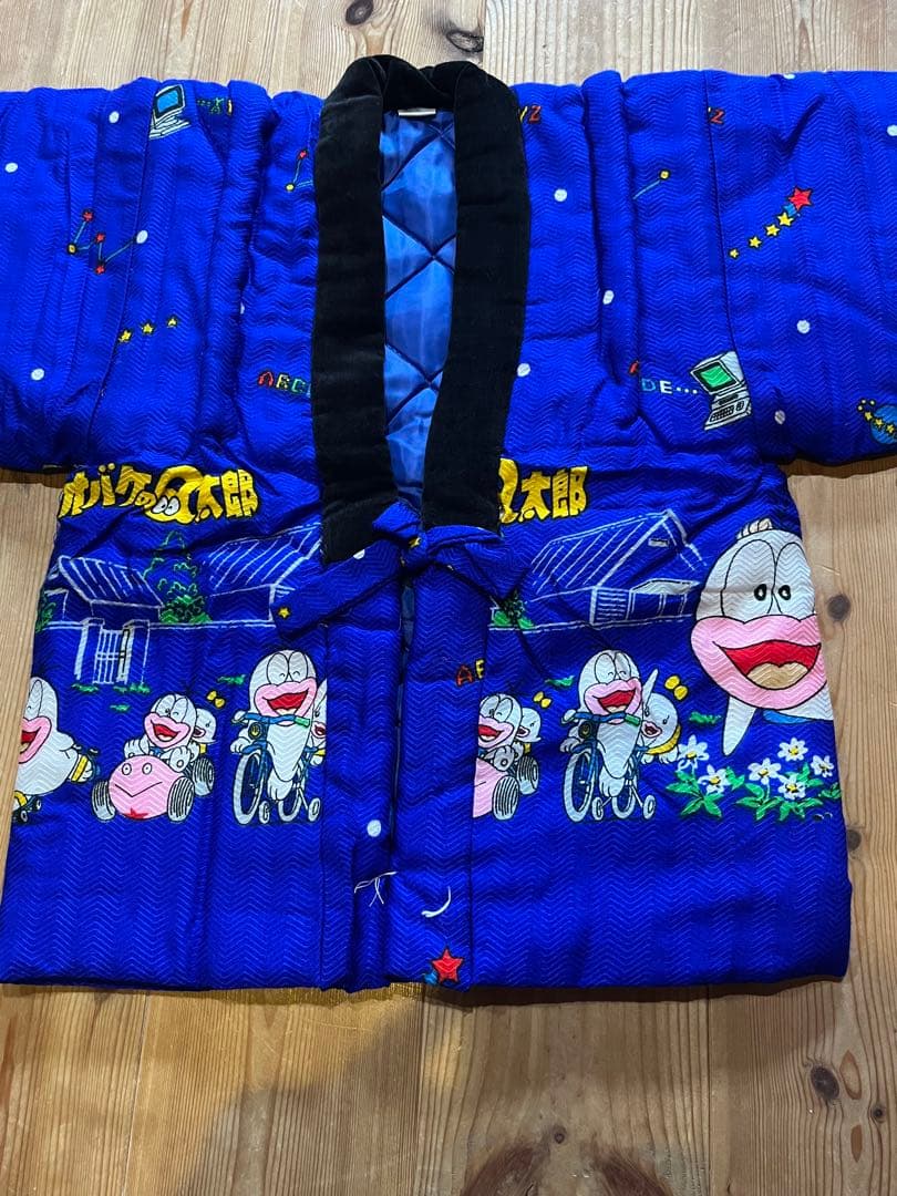 希少　オバケのQ太郎　昭和レトロ はんてん 半纏 ちゃんちゃんこ　デッドストック