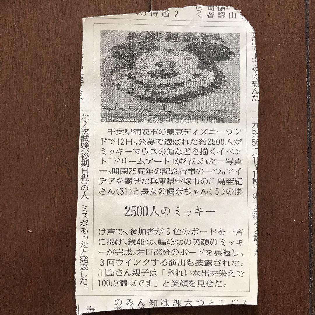 ディズニーランド 25周年 ドリームアート 非売品 限定