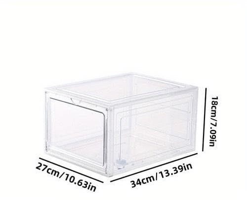 新品 スニーカーボックス 12個セット 磁石開閉扉 透明BOX｜新品