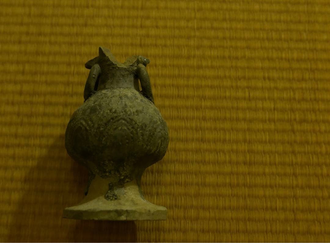 古瀬戸 印花文仏花器残欠