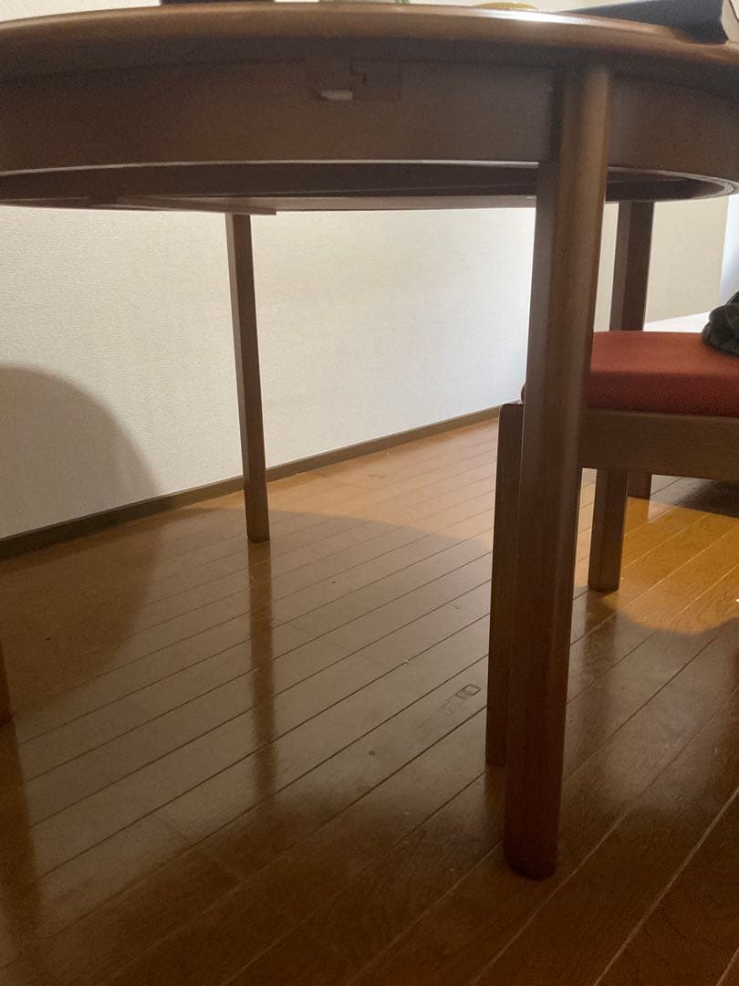 【 F.K 】ラウンド エクステンションダイニングテーブル