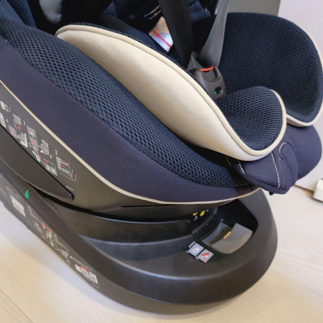 【極美品】エールべべ クルット5i グランスISOFIX最上位モデル ネイビー