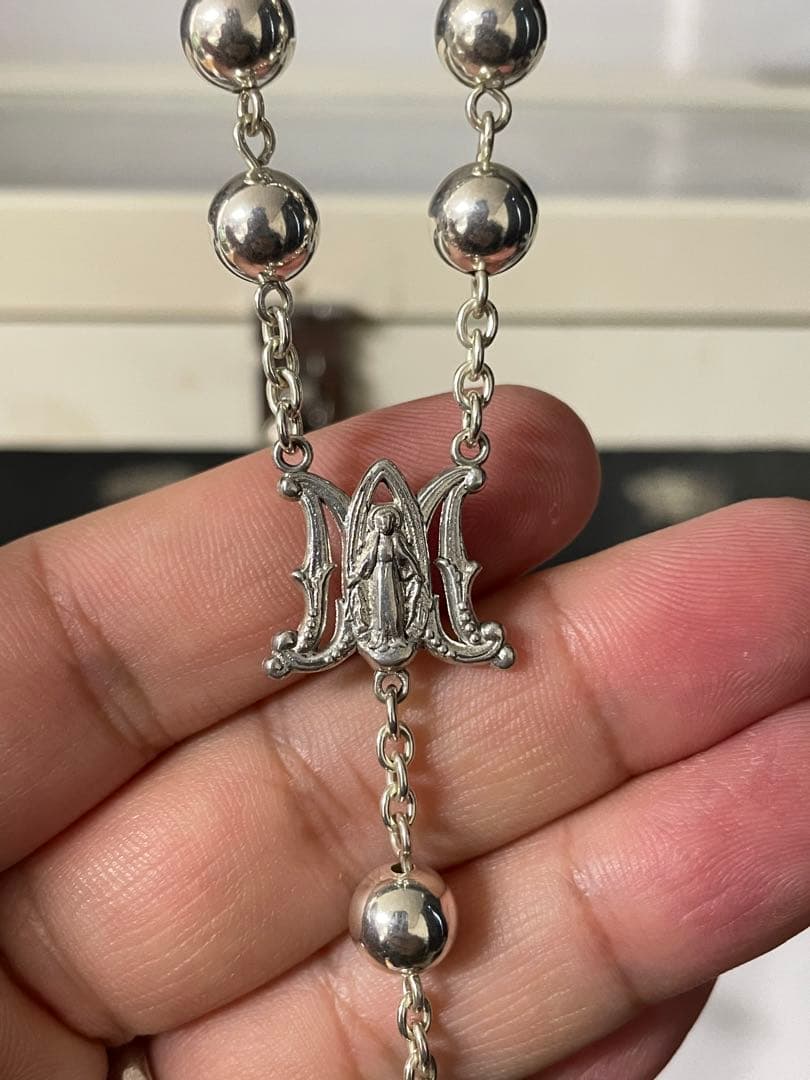 シルバー925製 4大天使のロザリオ 新品未使用品 キリスト教 Lシスター