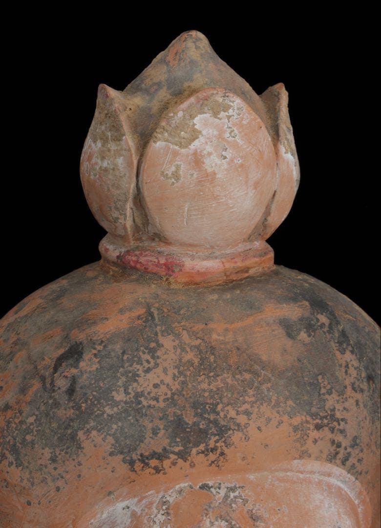 中国古玩】加彩舞妓俑 加彩婦女俑婦人 俑置物 高さ79㎝ 唐物 古美術