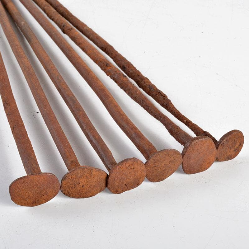 茶道具　古鉄　釘火箸　時代箱付　5点まとめて　V　R4835