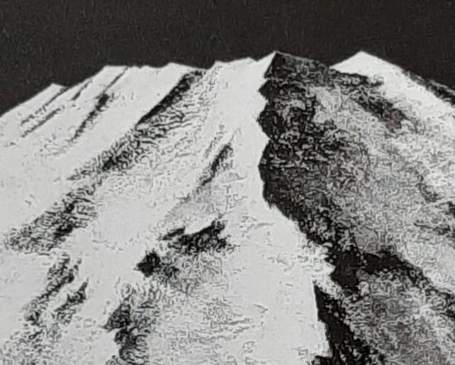 宮田圭、「富嶽四季・冬-Ⅱ」、希少画集の額装画、四季、風景、人気作品