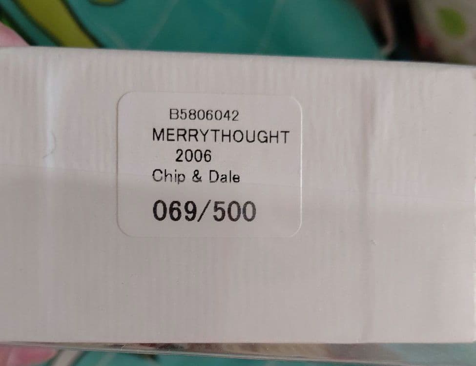 値下 2006年 500限定 テディベア&ドール コンベンション チップとデール