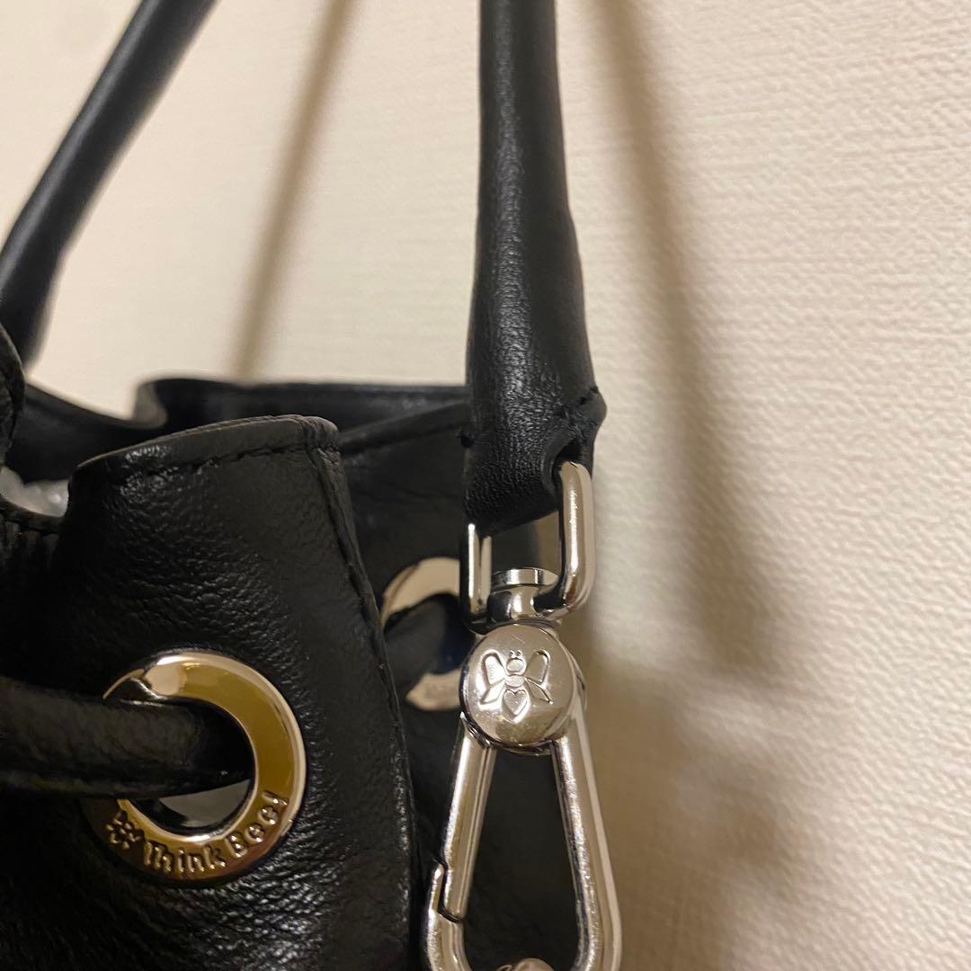 超希少☆シンクビー ショルダーバッグ 巾着 2way レザー