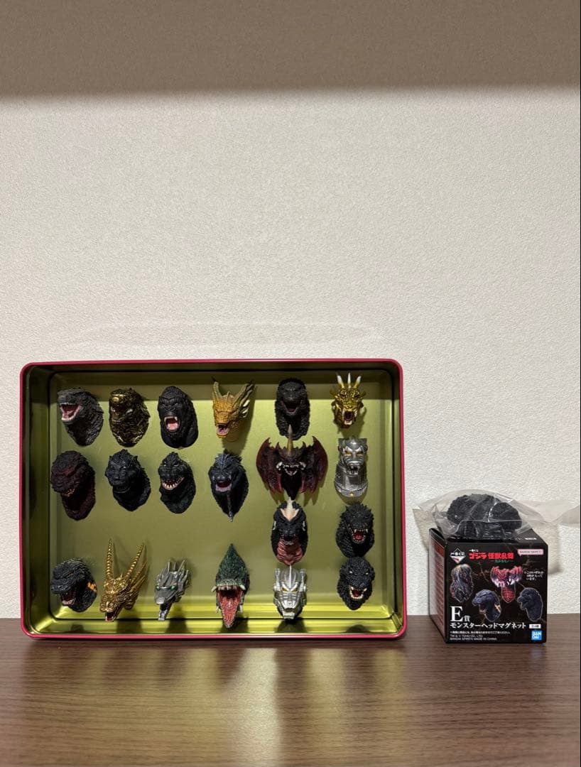 一番くじ ゴジラ モンスターヘッドマグネット フルコンプ　セット ゴジラ モンスターヘッドマグネット 21体セット ゴジラ モンスター
