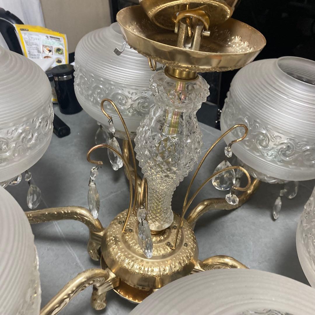 昭和レトロ シャンデリア　シャンデリ　ゴージャス　旅館　ライト　電球　ホテル